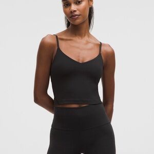 Lululemon Black Align Cropped Cami Tank Top